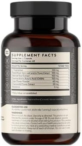 TERRA ORIGIN Sleep, GABA, Chamomile, Valerian, PassionFlower| Healthy Sleep & Wake. Restful Sleep and Awake Refreshed. Non-GMO, Vegan, Gluten Free | 5mg Melatonin, L-Tryptophan - 60 Capsules